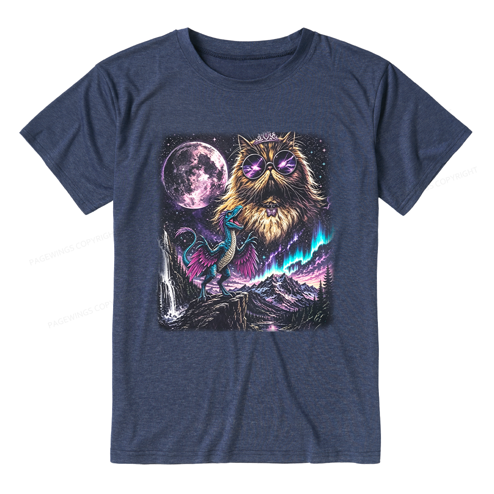 Pagewings Sci Fi Books Lover Unisex Heather T-Shirt