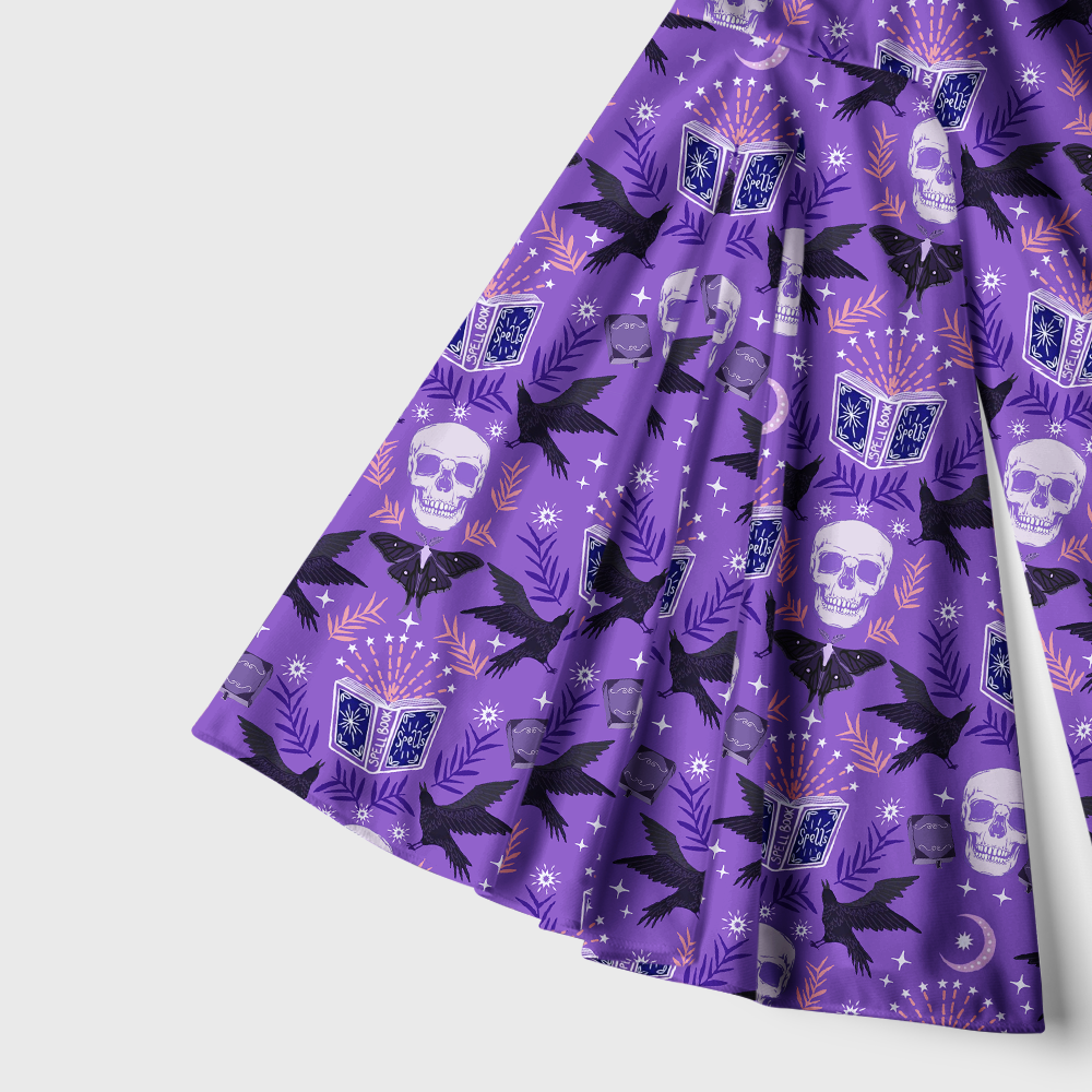 Pagewings Books Fantasy Reader Bell Sleeve Dress