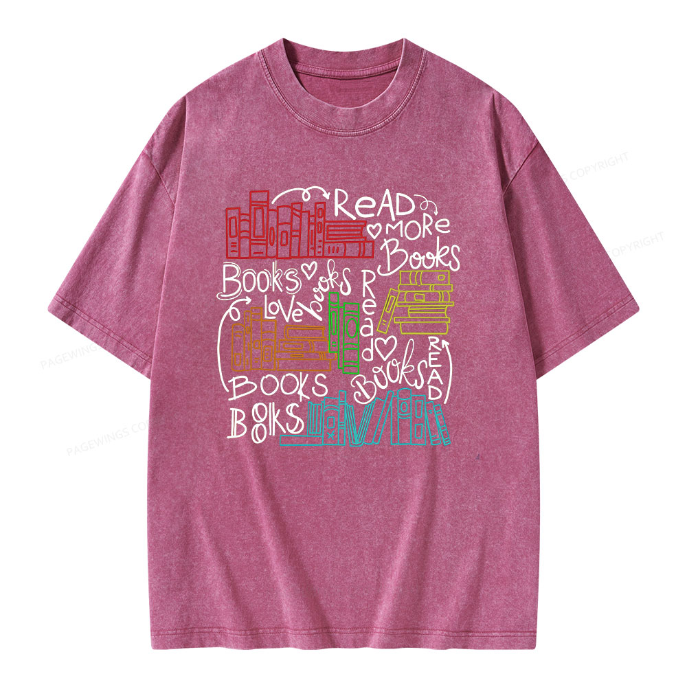 Pagewings Reading Week Shirt For Teachers & Read America Unisex Washed T-shirt