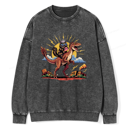 Pagewings Sci Fi Bookish Unisex Washed Sweatshirt