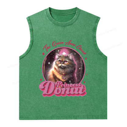 Pagewings Princess Donut Unisex Washed Tank Top