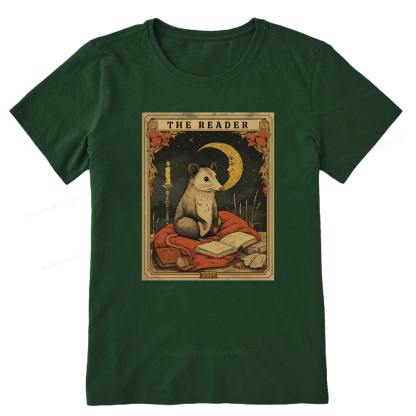 Pagewings The Reader Opossum Tarot Card Unisex Classic T-shirt