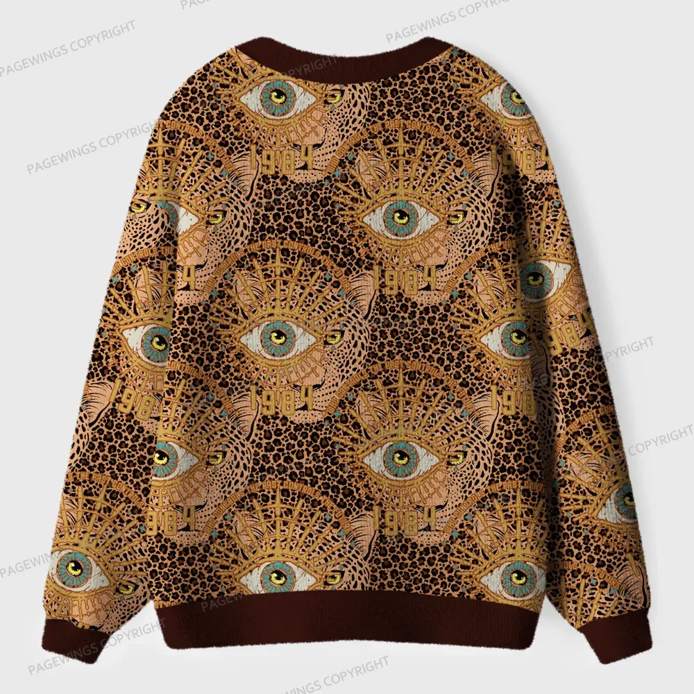 Pagewings Make Orwell Fiction Again Unisex Ugly Cardigan Sweaters