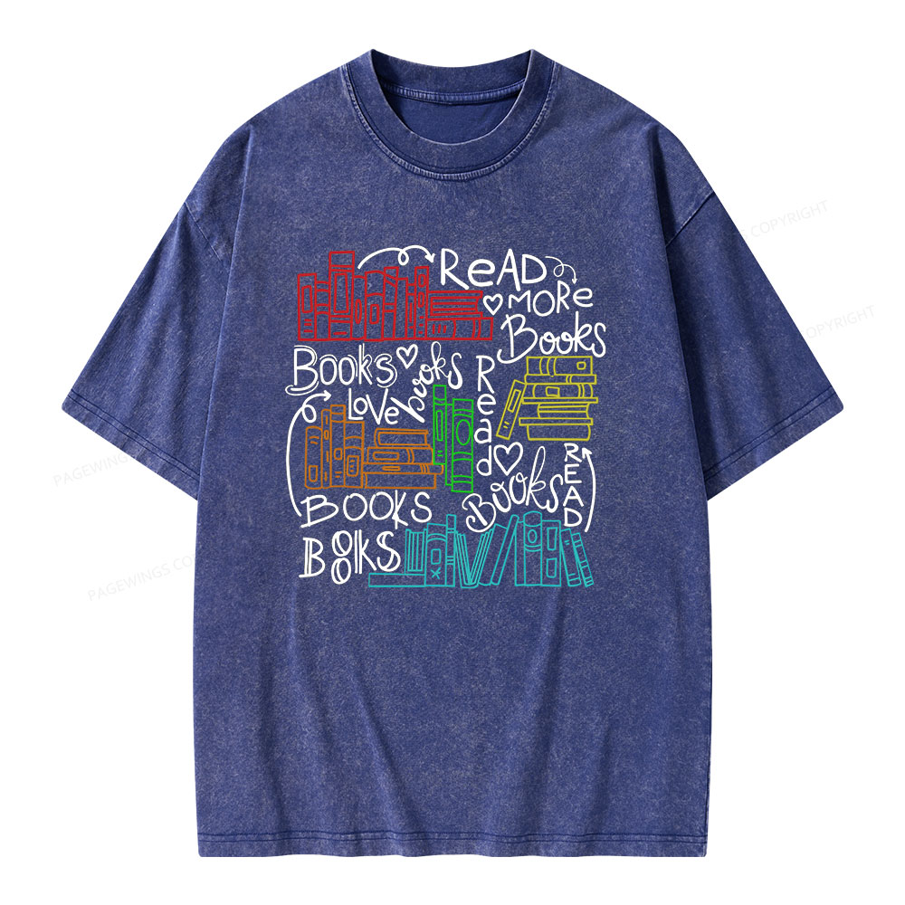 Pagewings Reading Week Shirt For Teachers & Read America Unisex Washed T-shirt