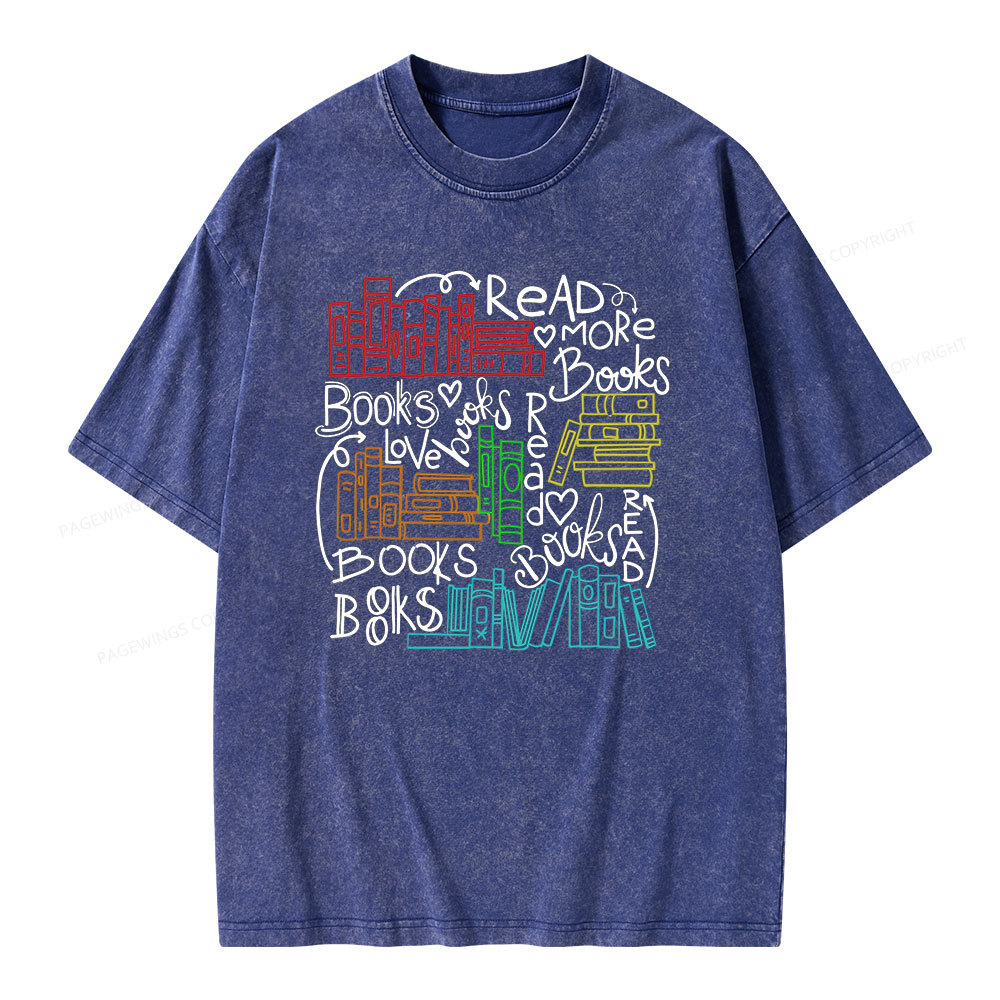 Pagewings Reading Week Shirt For Teachers & Read America Unisex Washed T-shirt