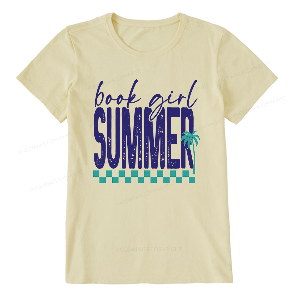 Pagewings Book Girl Summer Unisex Classic T-shirt