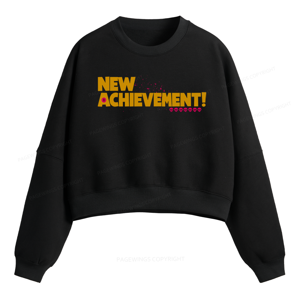 Pagewings New Achievement Fleece Crop Sweatshirt