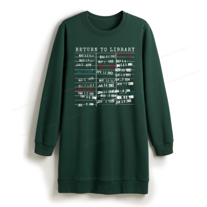 Pagewing Return To Library Sweatshirt Dress