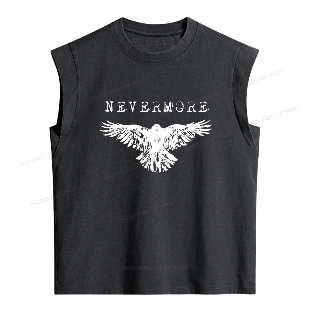 Pagewings Nevermore Women's Washed Tank Top