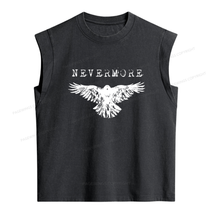 Pagewings Nevermore Women's Washed Tank Top