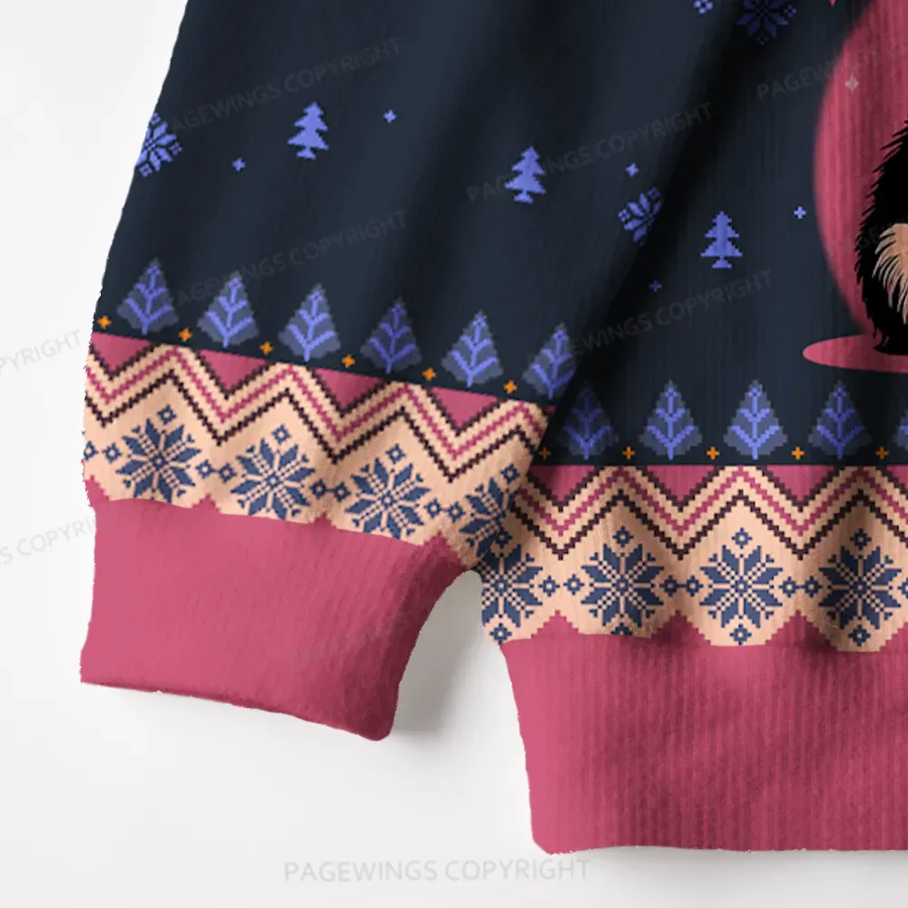 Pagewings Goddammit, Donut Unisex Ugly Knit Sweatshirt