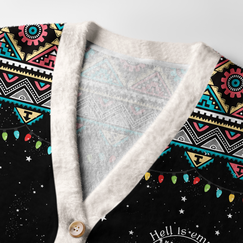 Pagewings Hell Is Empty And All The Devils Are Here Light Knit Unisex Cardigan Sweaters