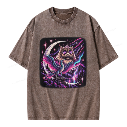 Pagewings Sci Fi Book Lover Unisex Washed T-shirt