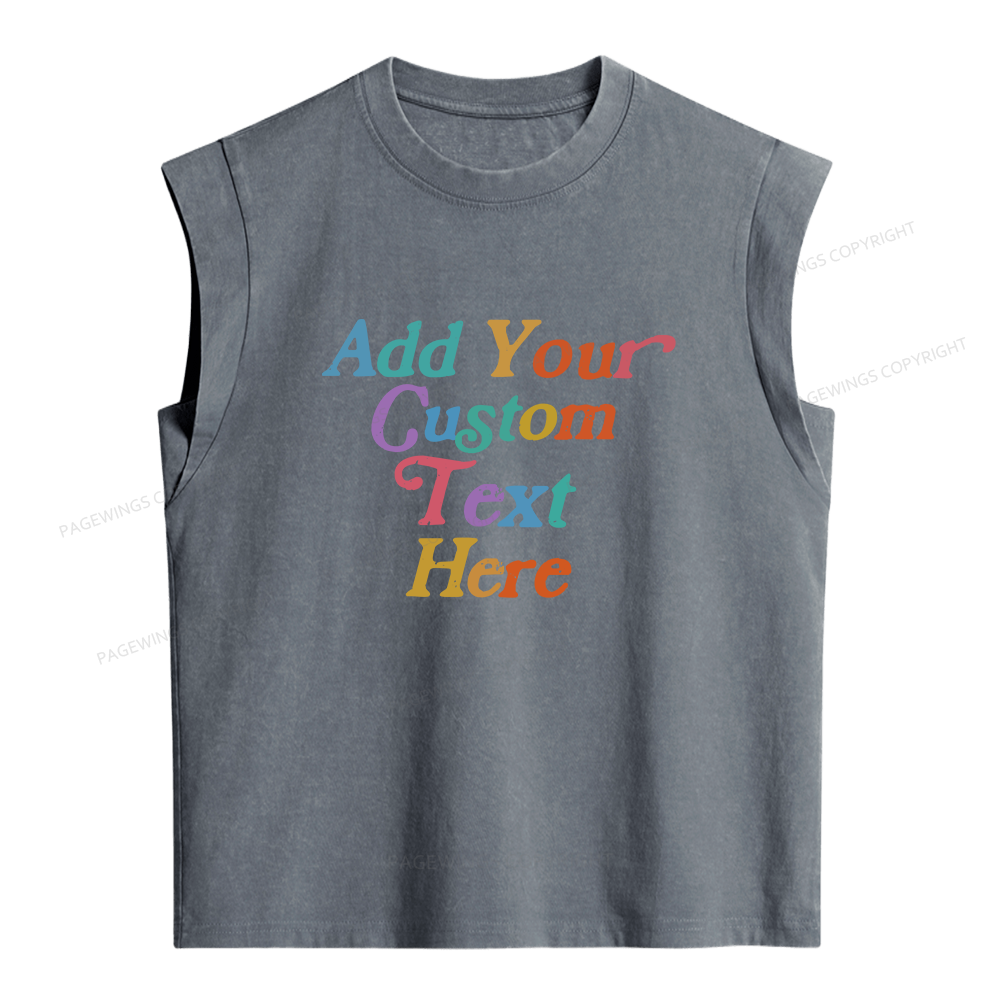 Pagewings Personalized Quotes Women's Washed Tank Top