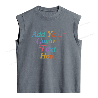 Pagewings Personalized Quotes Women's Washed Tank Top
