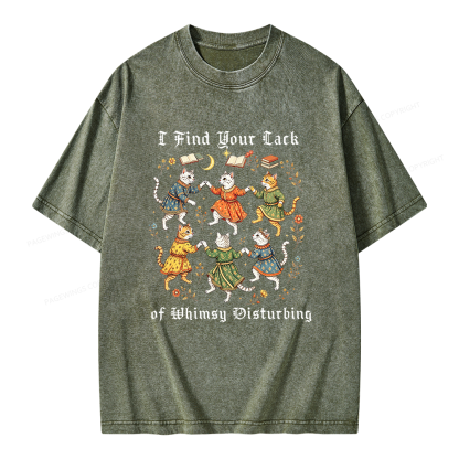 Pagewings I Find Your Lack of Whimsy Disturbing Unisex Washed T-shirt