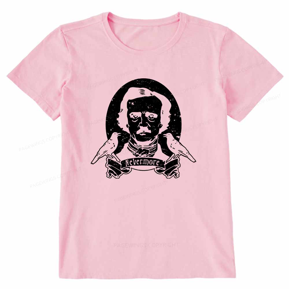 Pagewings Literary Vintage Stephen Allen King HP Lovecraft Book Unisex Classic T-shirt