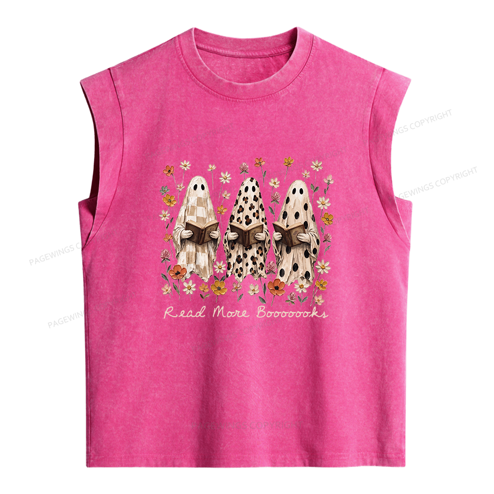 Pagewings Wildflowers Ghost Women's Washed Tank Top