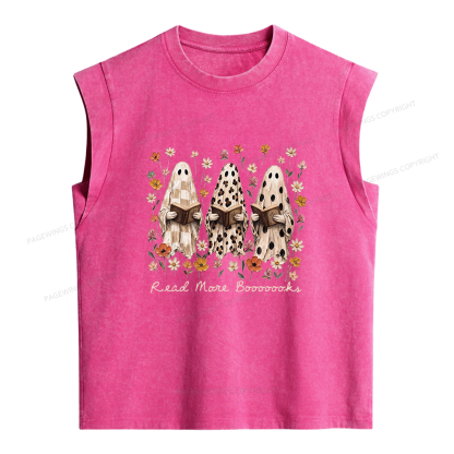 Pagewings Wildflowers Ghost Women's Washed Tank Top