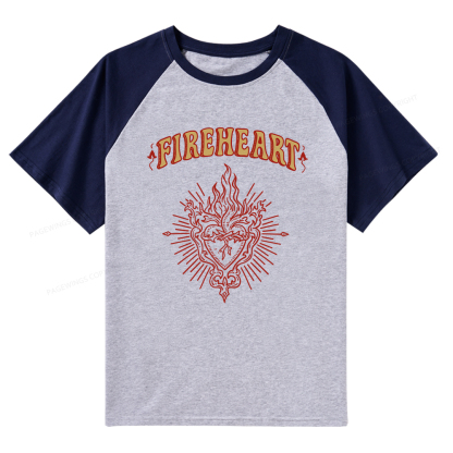 Pagewings Fireheart Raglan T-shirt