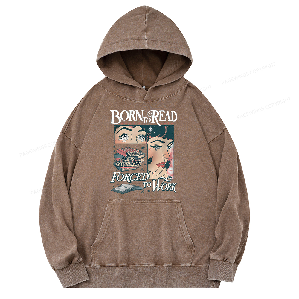 Pagewing Funny Liberal Shirt Unisex Washed Hoodie