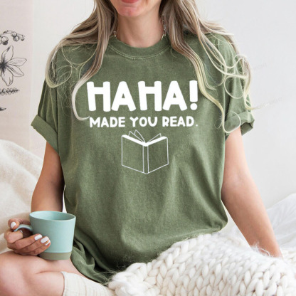 Pagewings Made You Read Unisex Washed T-shirt