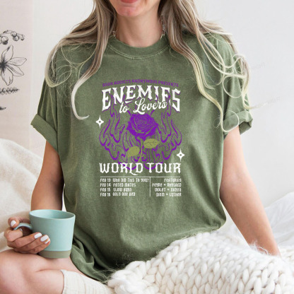 Pagewings Enemies To Lovers Comfort Colors Unisex Washed T-shirt