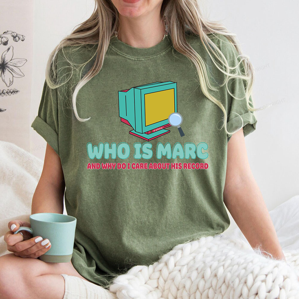 Pagewings Who Is Marc And Why Do I Care About His Record Unisex Washed T-shirt