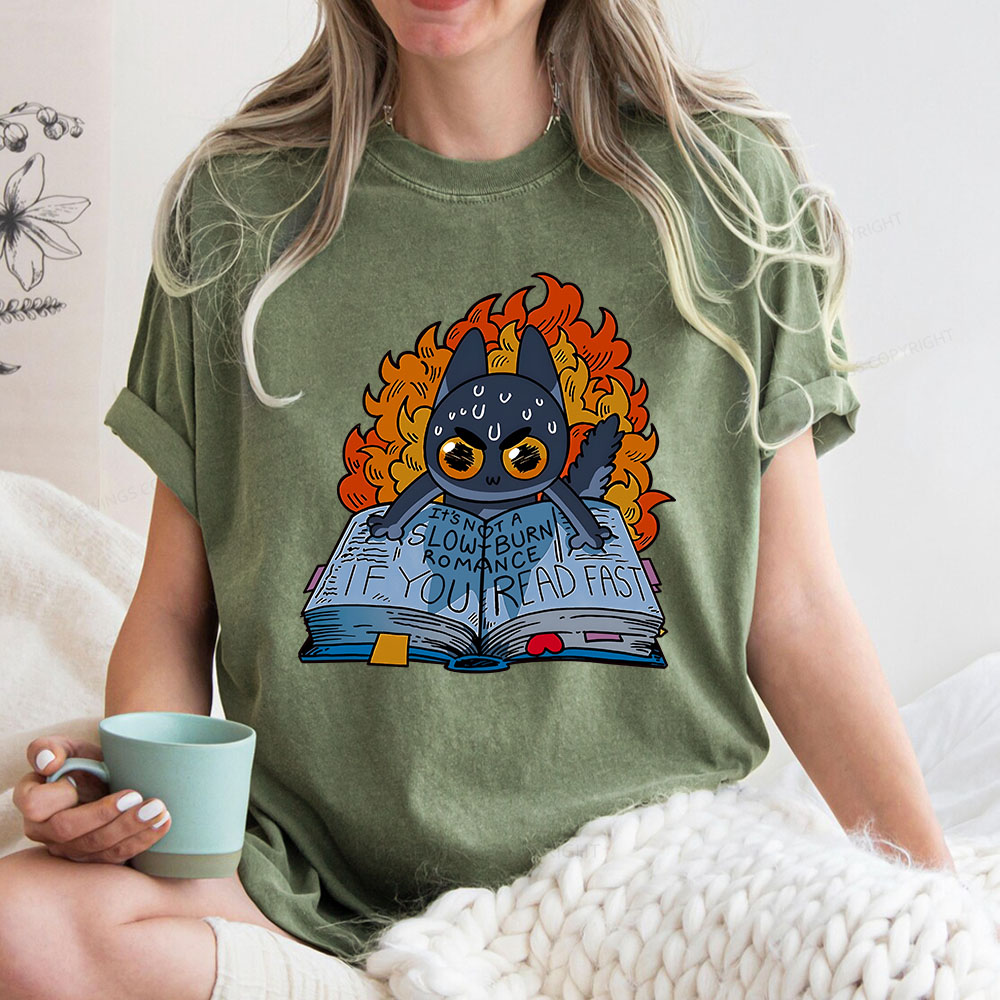 Pagewings If You Read Fast Unisex Washed T-shirt