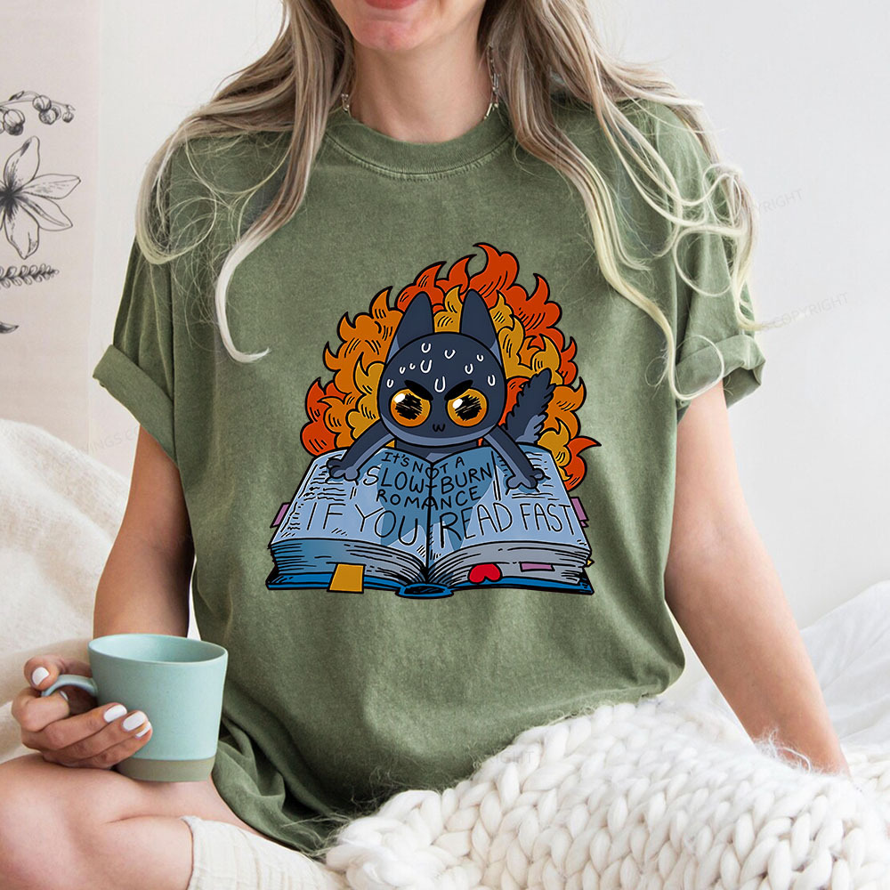 Pagewings If You Read Fast Unisex Washed T-shirt