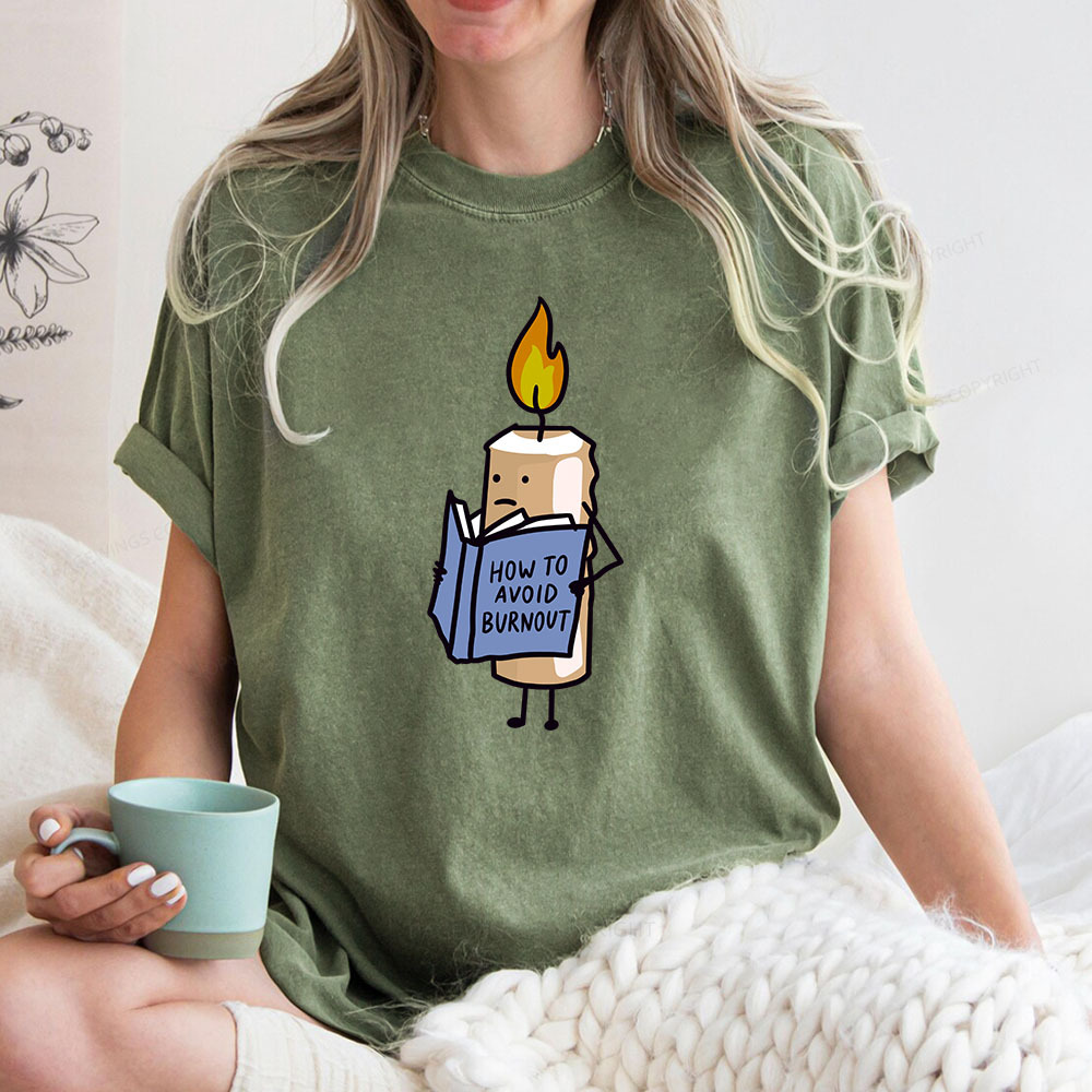 Pagewings How To Avoid Burnout Unisex Washed T-shirt