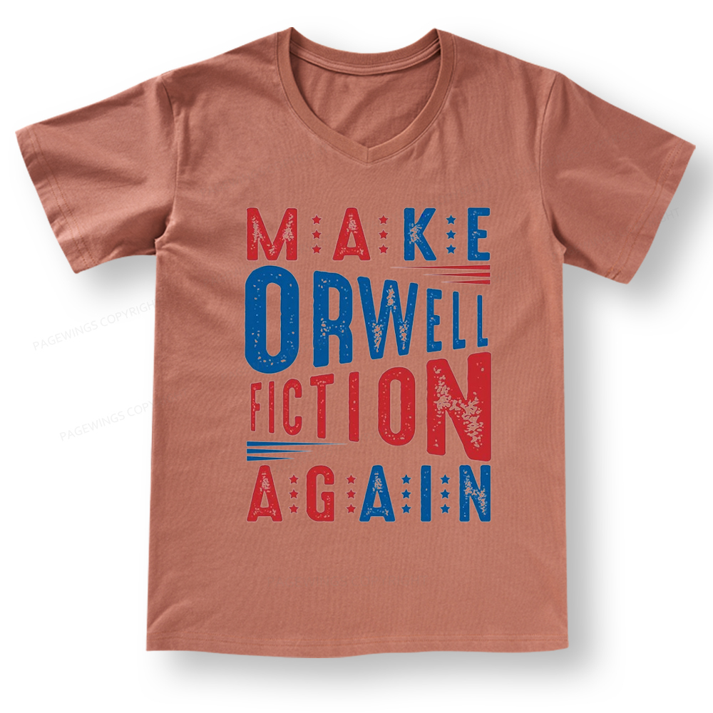 Pagewings 1984 Book V-neck T-shirt