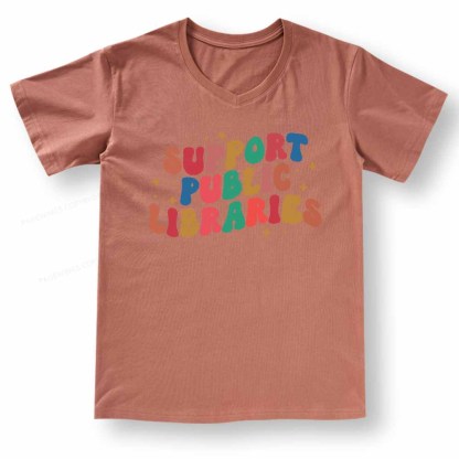 Pagewings Public Library Sweatshirt V-neck T-shirt 