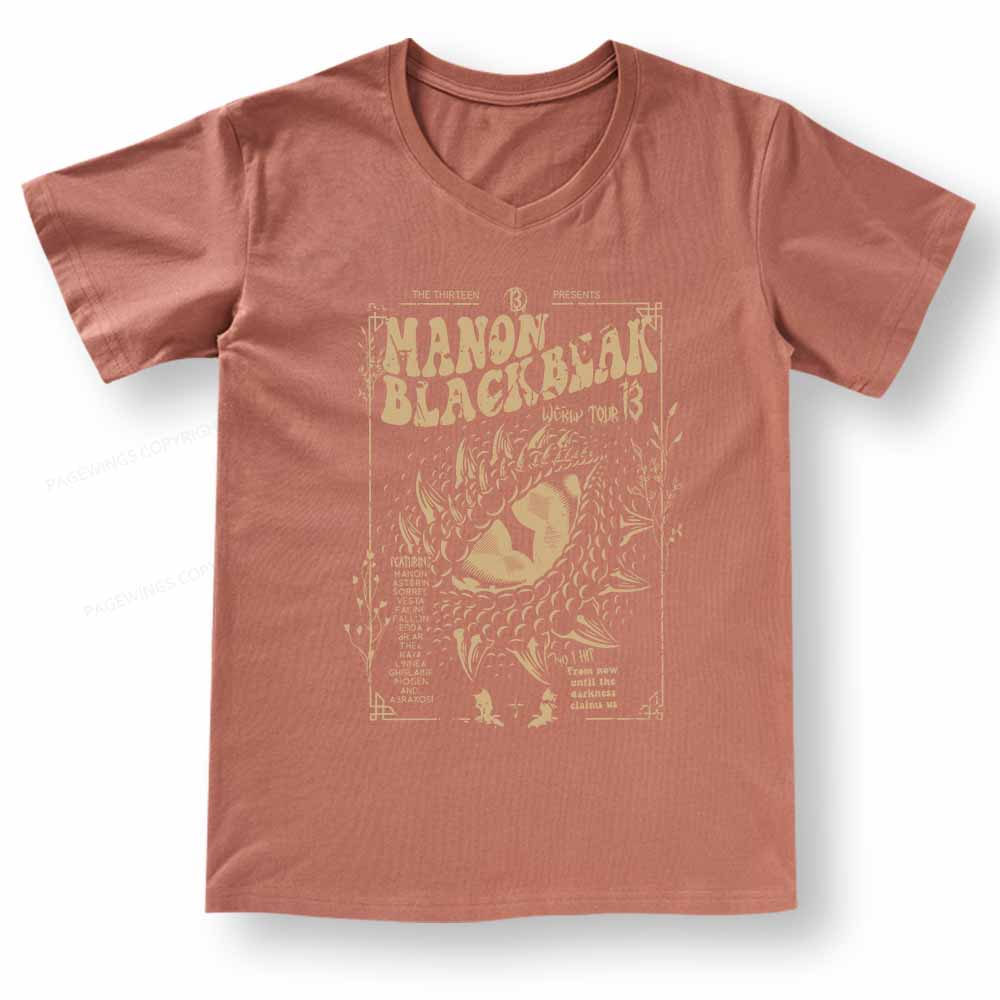 Pagewings ACOTAR Crescent City Rhysand V-neck T-shirt