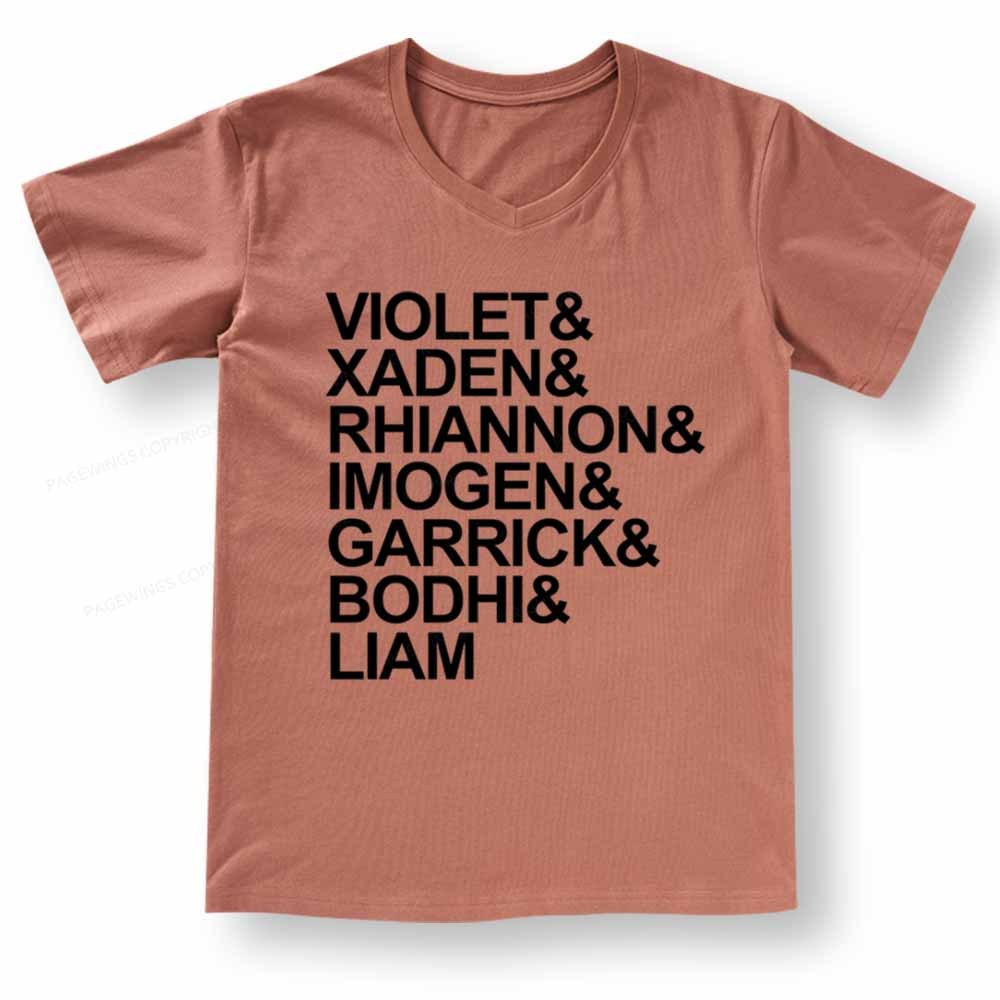 Pagewings Fourth Wing MC Classic T-Shirt V-neck T-shirt