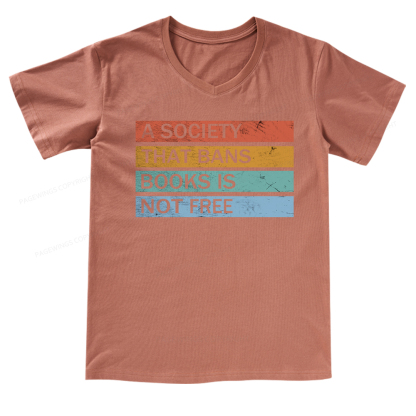 Pagewings Banned Books V-neck T-shirt