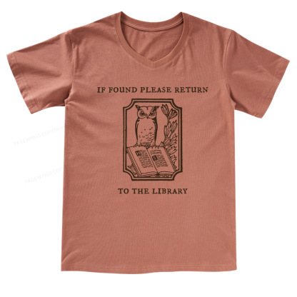 Pagewings Librarian Gift Owl Book Shirt V-neck T-shirt