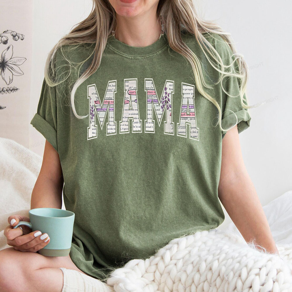 Pagewings A Reading Log About MAMA Unisex Washed T-shirt