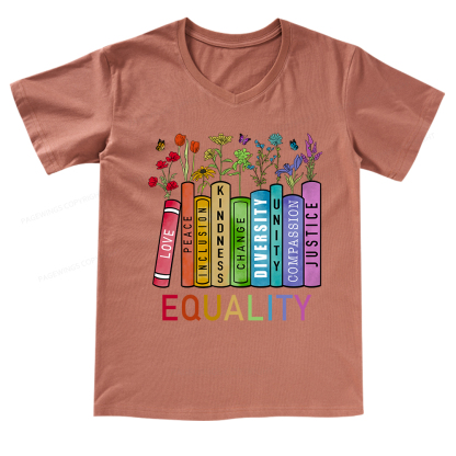 Pagewings Equal Rights Shirt V-neck T-shirt