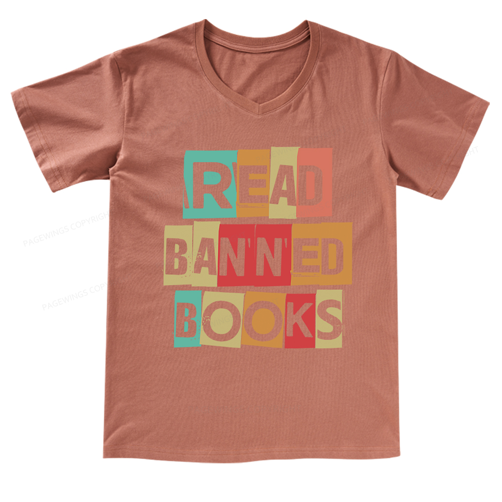 [Copy]Pagewings Support Your Local Library Adult V-neck T-shirt 