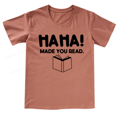 Pagewings Made You Read V-neck T-shirt