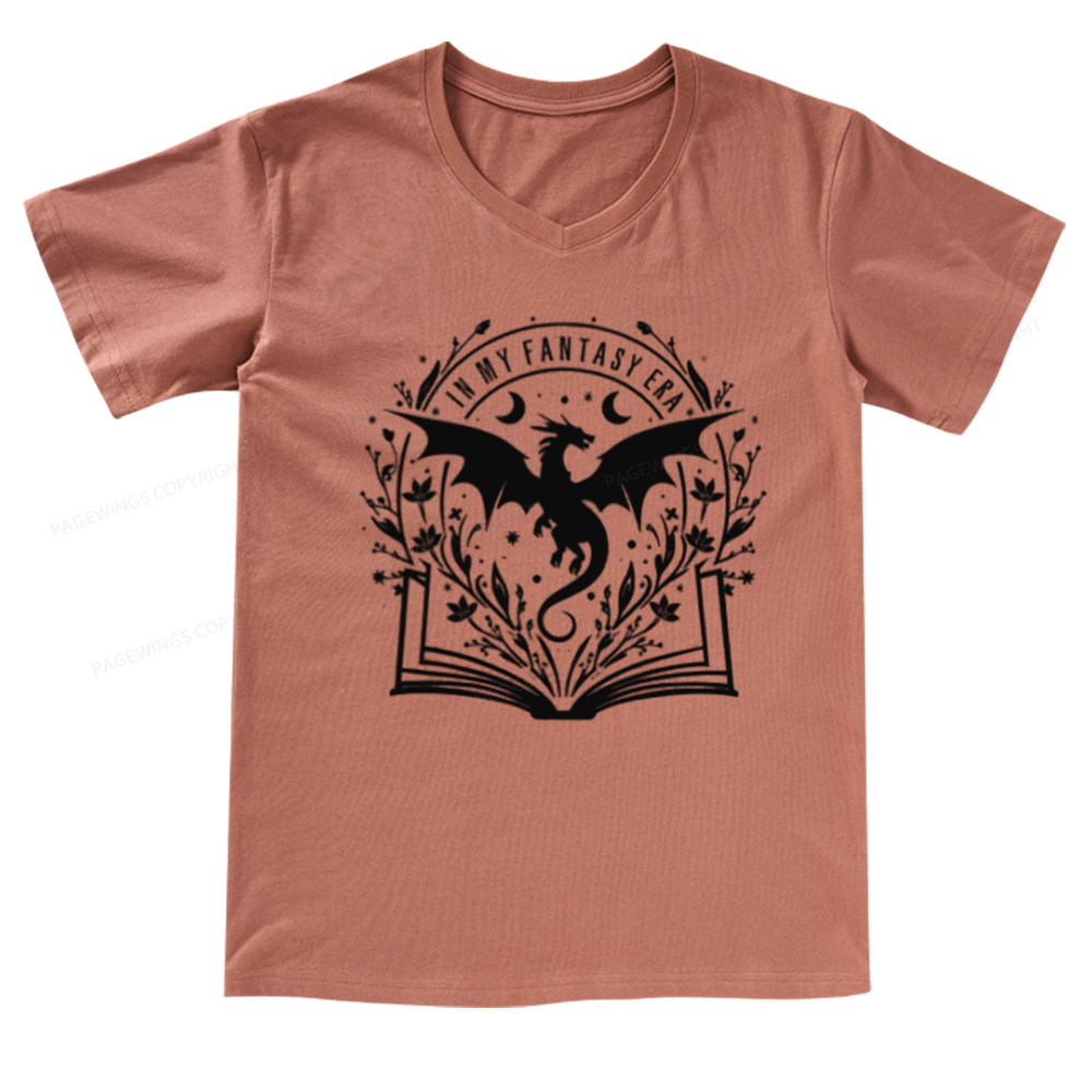 Pagewings Fantasy Era Unisex Tee V-neck T-shirt