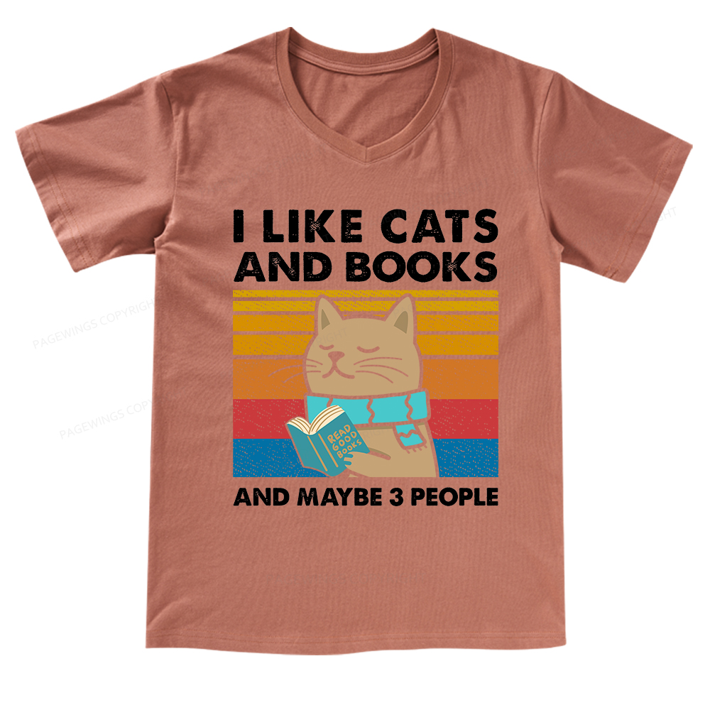 [Copy]Pagewings Shamrock Reading Books St Patricks Day V-neck T-shirt