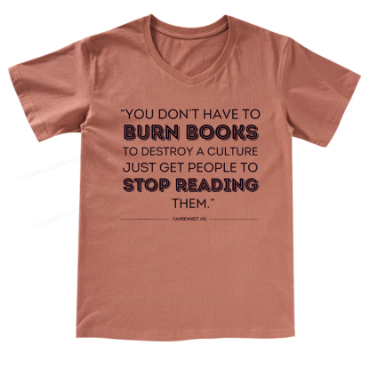 Pagewings Dystopian Book Shirt Classic Literature Gift V-neck T-shirt