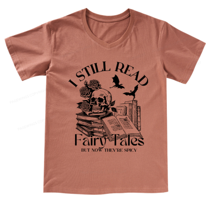 Pagewings Ift For Book Lovers, Fantasy Dragon V-neck T-shirt