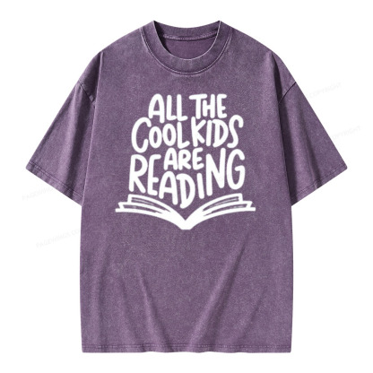 Pagewings Book Lover Kid Shirt, Reading Habit T-Shirt Unisex Washed T-shirt
