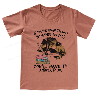 Pagewings Talking Ronan E Novels V-neck T-shirt