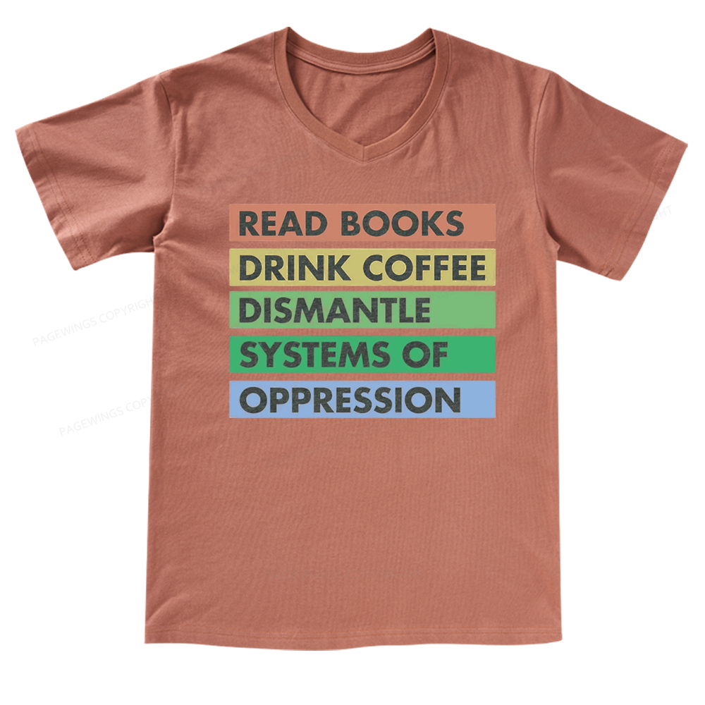 Pagewings Read Books T-Shirt V-neck T-shirt