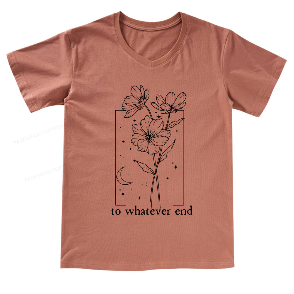 Pagewings Read Banned Books Stack V-neck T-shirt