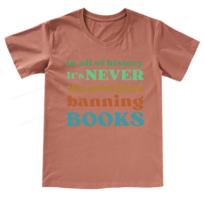 Pagewings Banned Books Shirt V-neck T-shirt